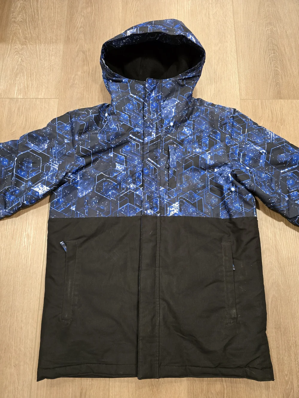 The Children's Place Boys Galaxy Geometric Hooded Winter Jacket XXL 16